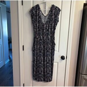 Torrid Super Soft Plus Size midi dress multicolor